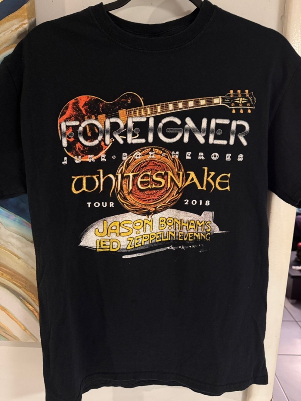 Black Foreigner & Whitesnake Tour Graphic Tee 2018